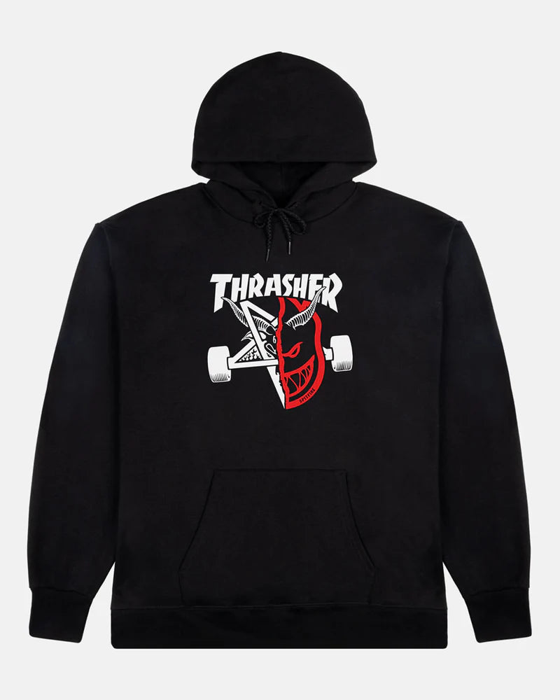 Thrasher x Spitfire Thrash & Burn Hoodie - Black