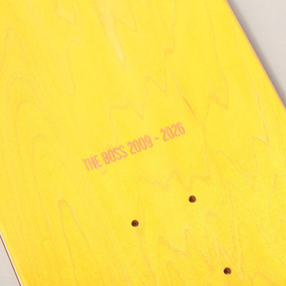 The Boss Letters Logo Twin Tail Skateboard Deck