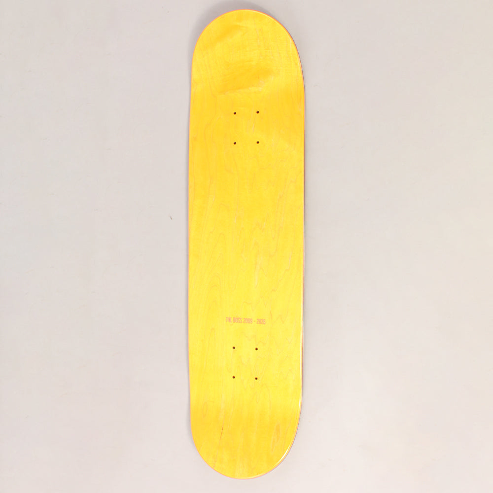 The Boss Letters Logo Twin Tail Skateboard Deck