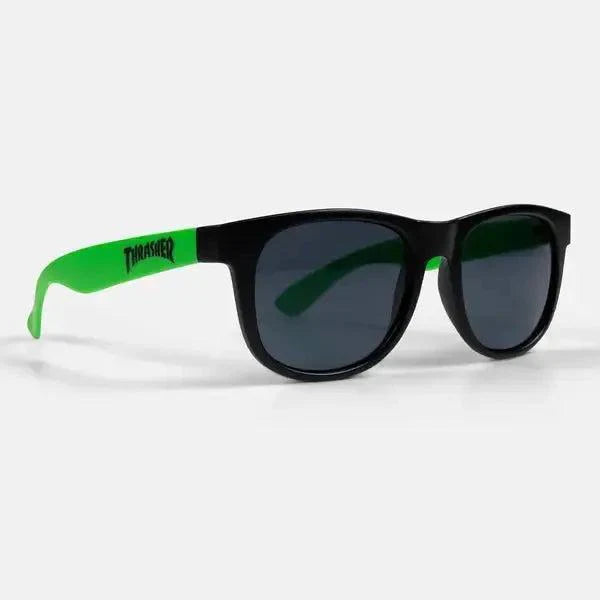 Thrasher Mag Logo Sunglasses - Black/Green