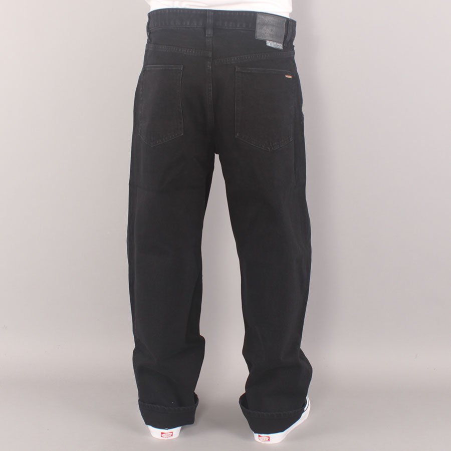 Volcom Billow Denim 18" Baggy Pants YOUTH - Black