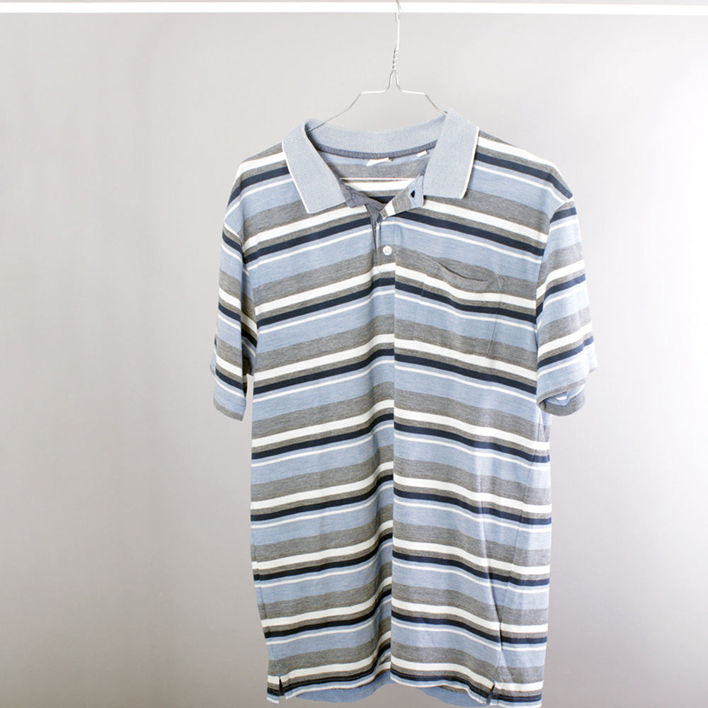 VINTAGE Polo- Light Blue