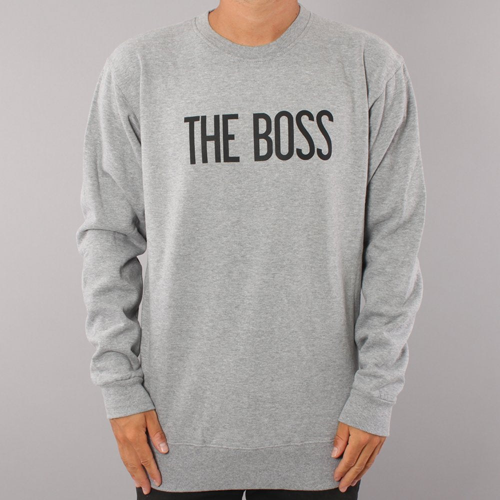 The Boss Logo Crewneck - Grey