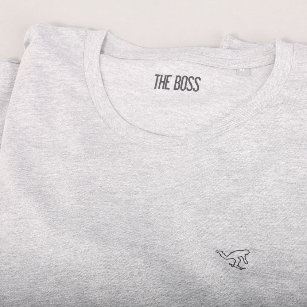 The Boss Push LS T-shirt - Ash Grey
