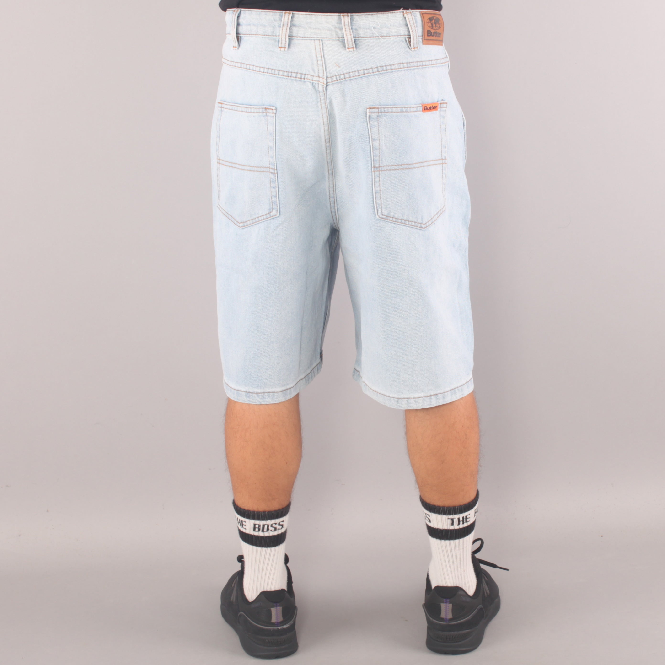 Butter Goods Baggy Denim Shorts - Light Blue