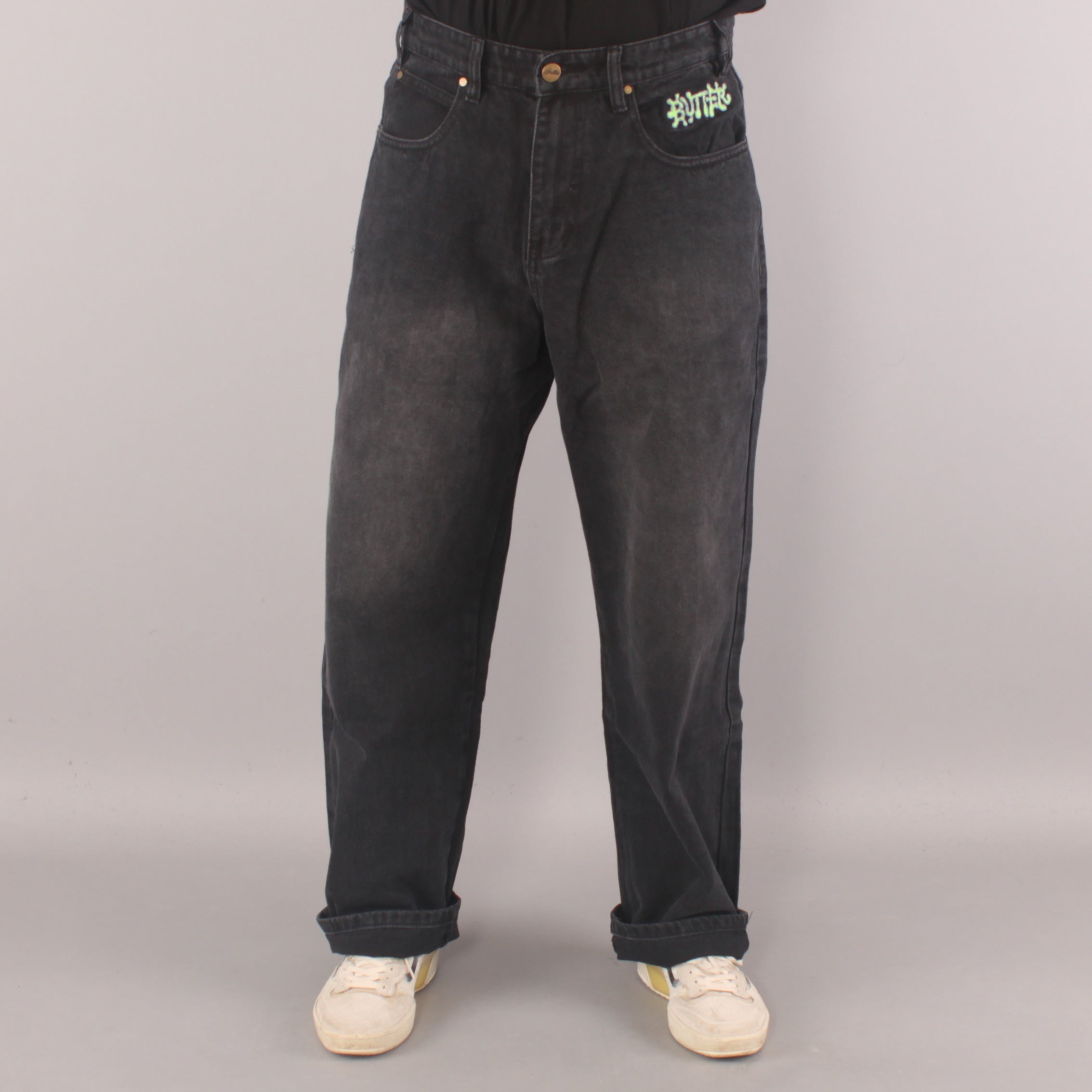 Butter Goods Ink Denim Jeans - Worn Black