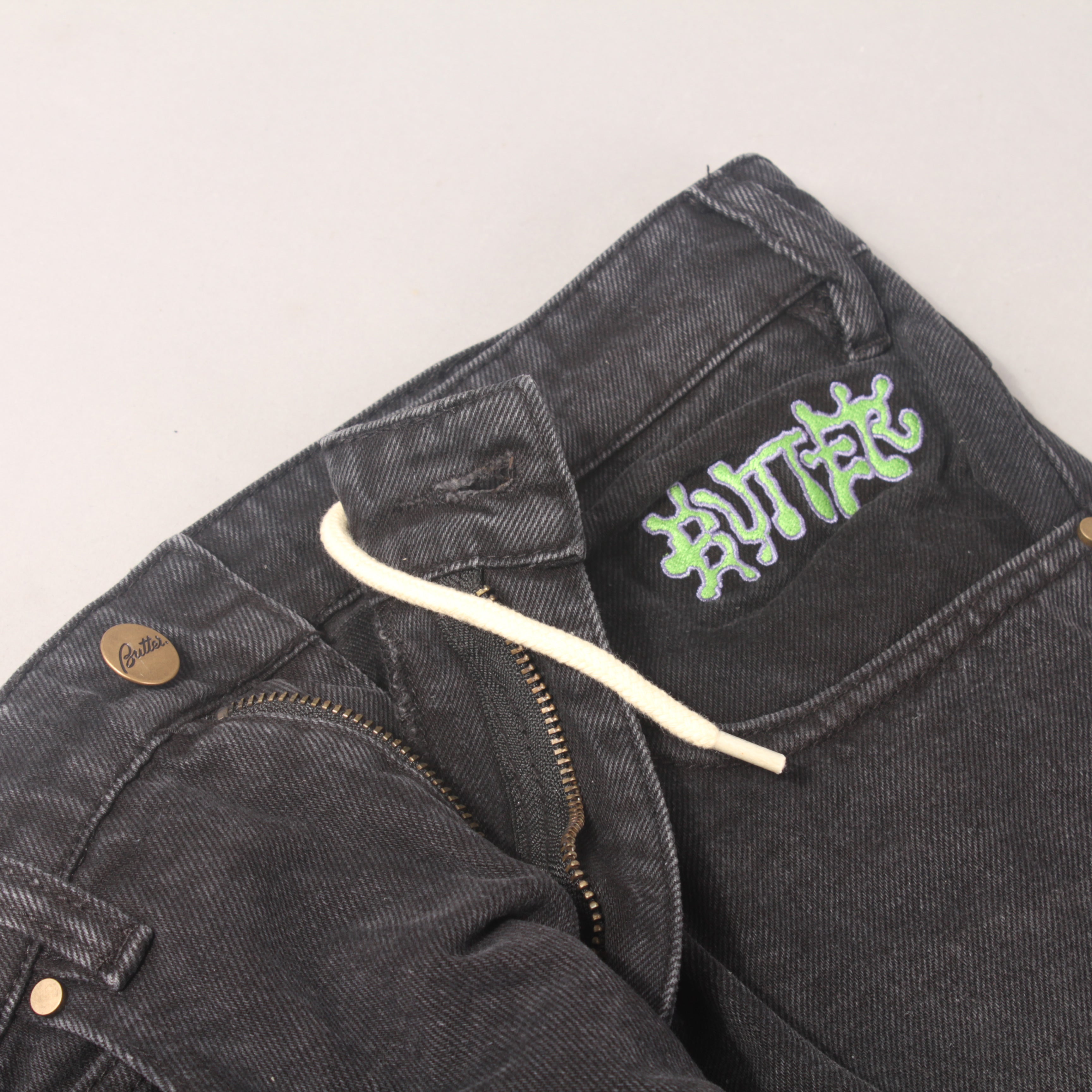 Butter Goods Ink Denim Jeans - Worn Black