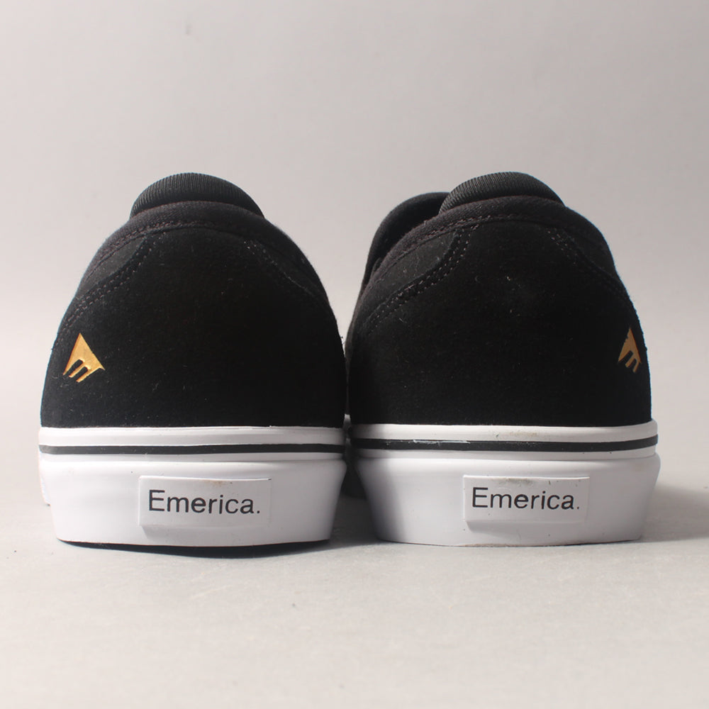 Emerica Wino G6 Slip On - Black / White / Gold