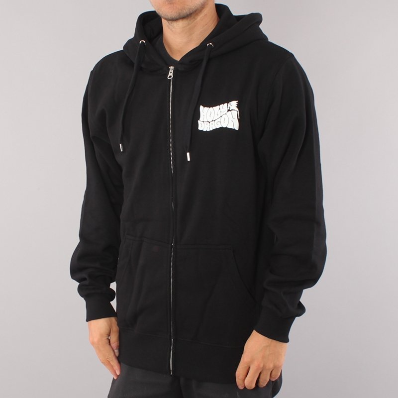 Holy Dragon Band Zip Hoodie - Black