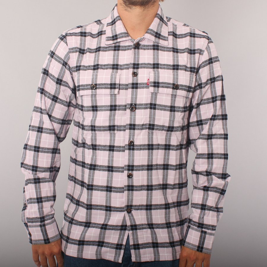 Levi's skateboarding LS Work Shirt - Pink/Black