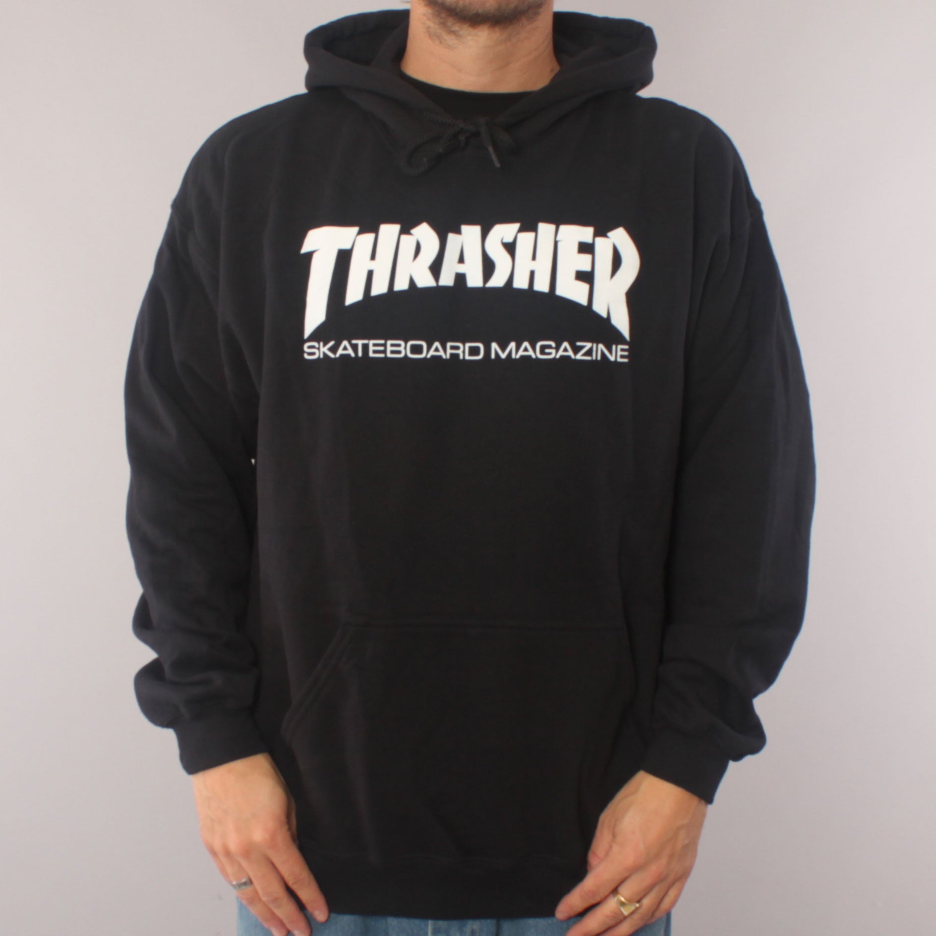 Thrasher Skate Mag Logo Hood - Black