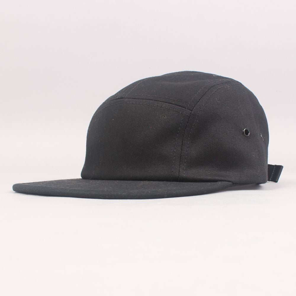 Blank 5-Panel Cap - Black