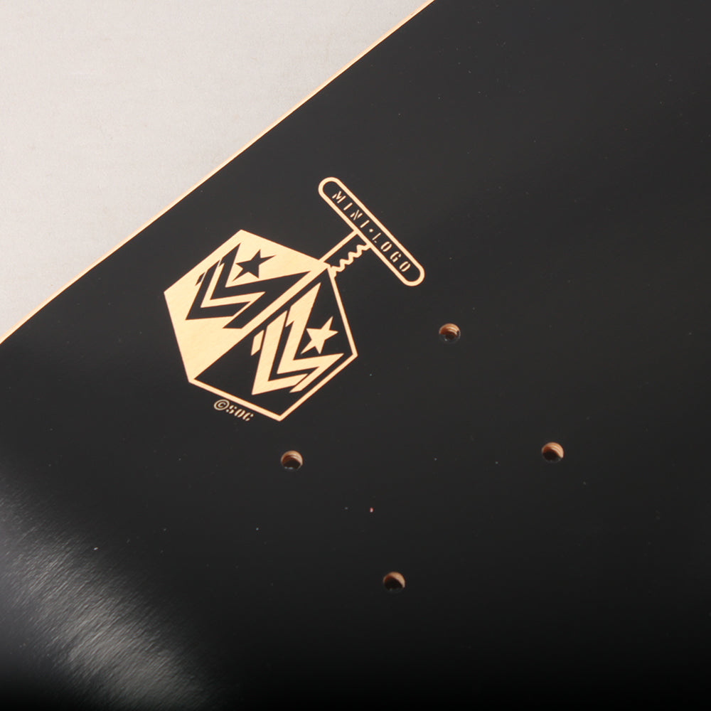 Powell Peralta Mini Logo Chevron Detonator Skateboard Deck - Black