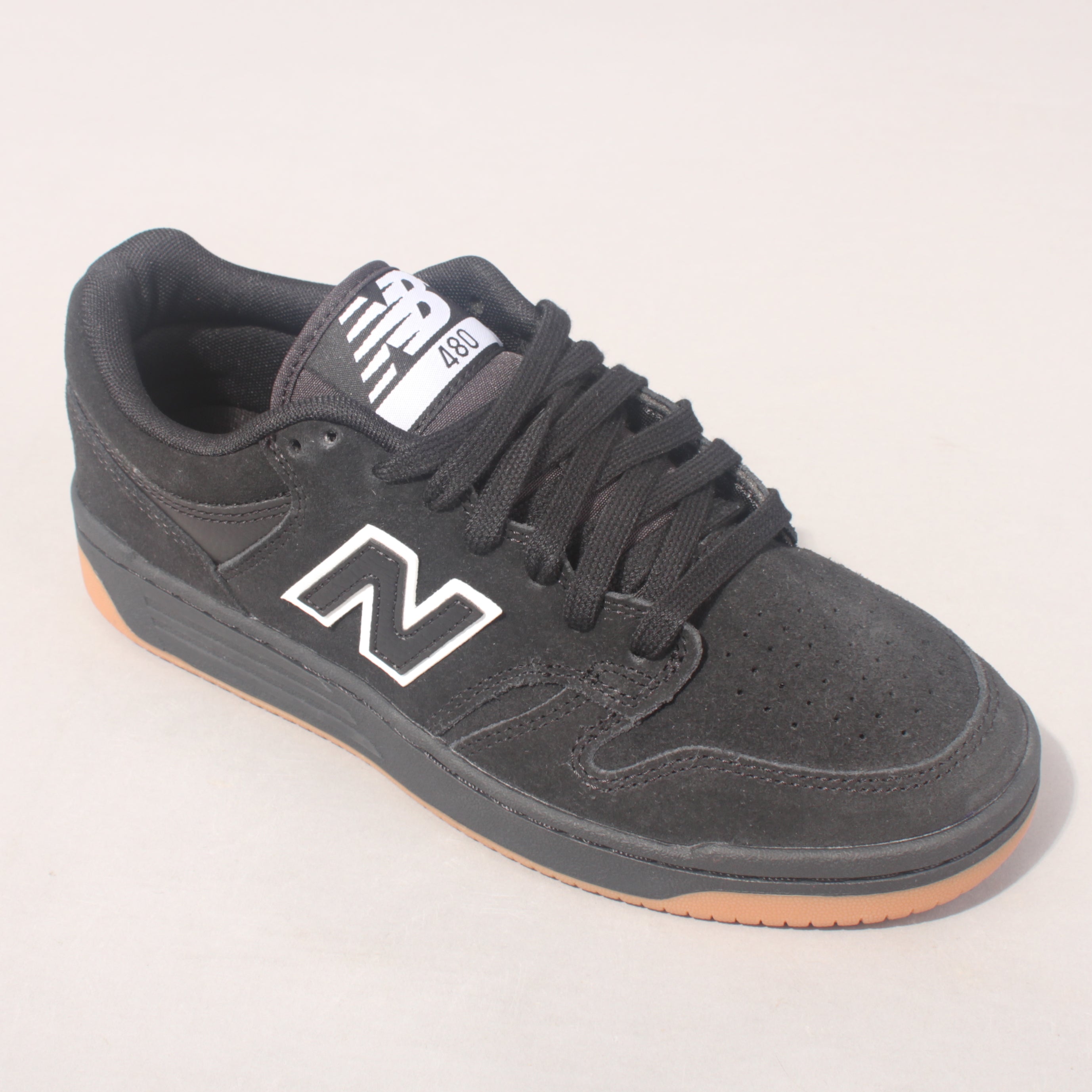 New Balance Numeric NM480  -  Black / Black / White