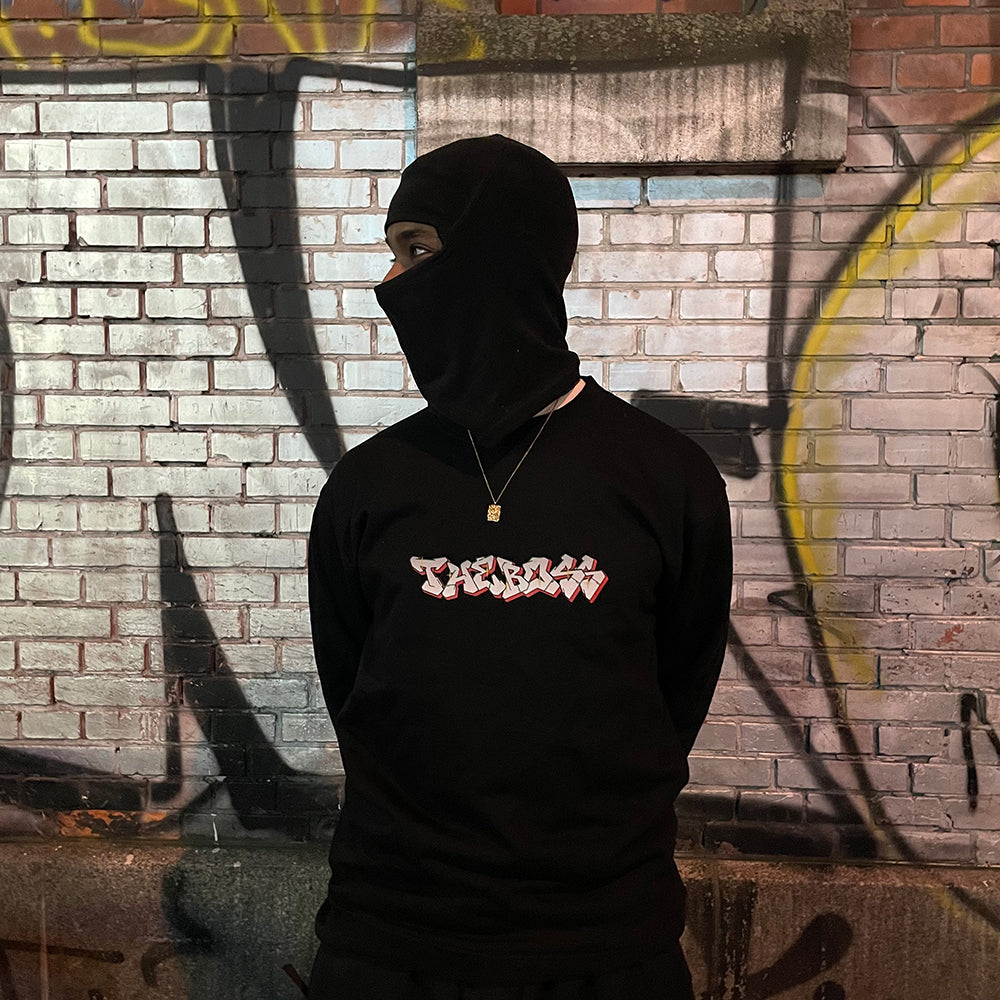 The Boss x Nicklas Beniam Letters Crewneck Sweatshirt - Black