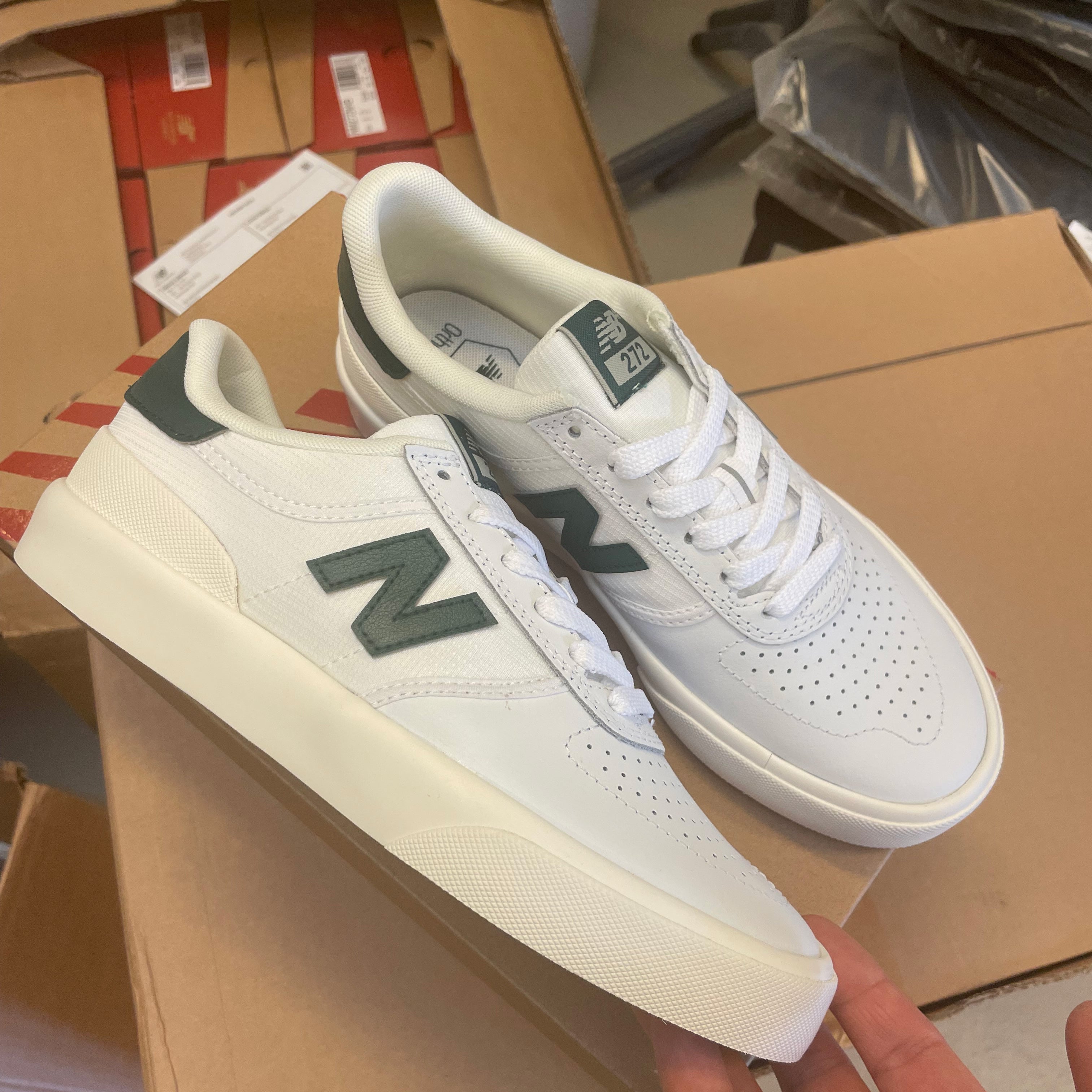 New Balance Numeric NM272 - White / Green