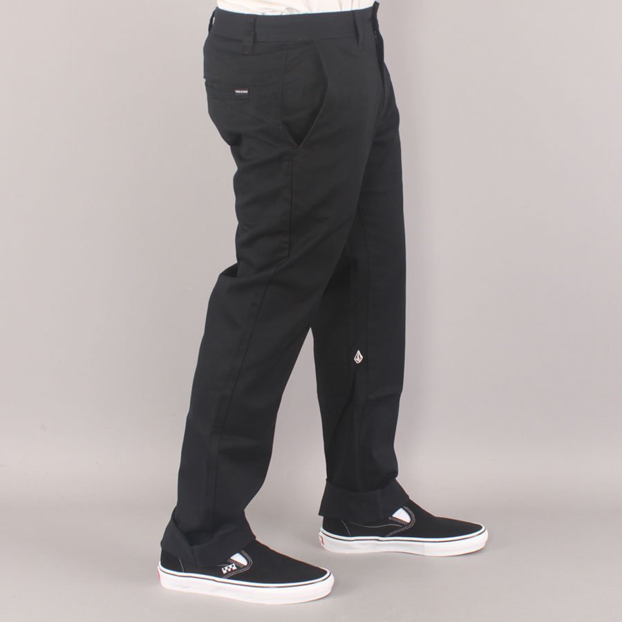 Volcom Frickin Straight Youth Chino Pants - Black