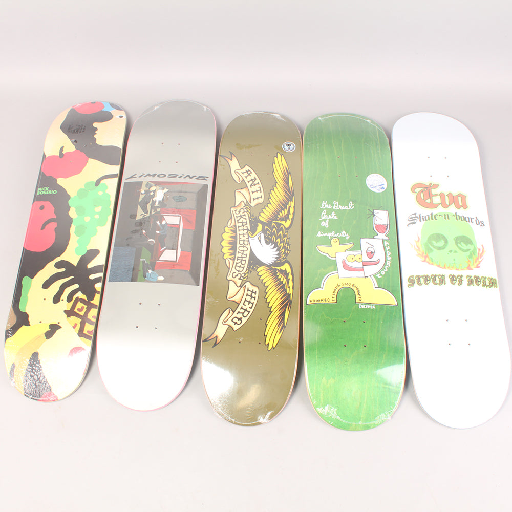 5 stk.Pro Skateboard Decks - Pakketilbud