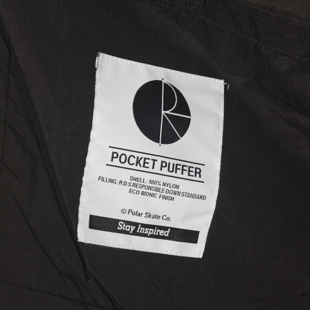 Polar Skate Co Pocket Puffer Jacket - Black