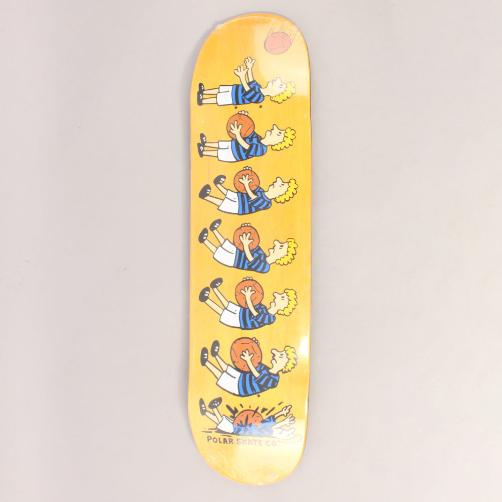 Polar Team Basketball Yellow Skateboard Deck