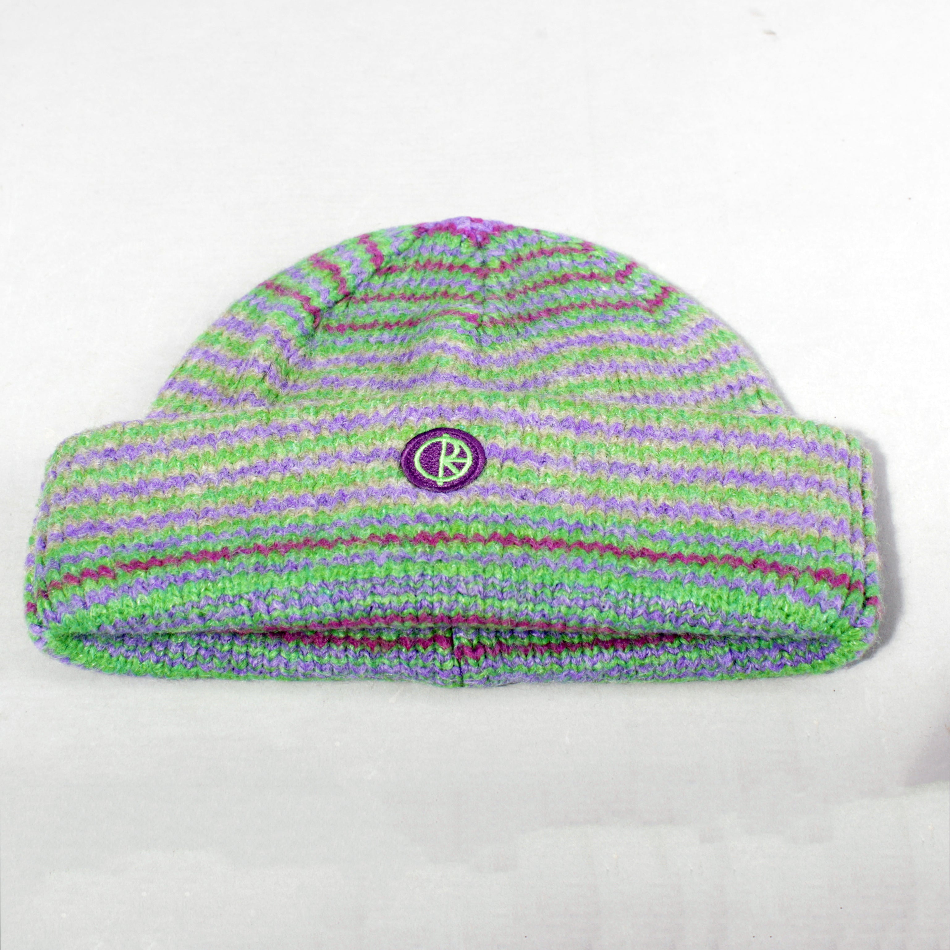 Polar Skate Co George Beanie  - Purple / Green