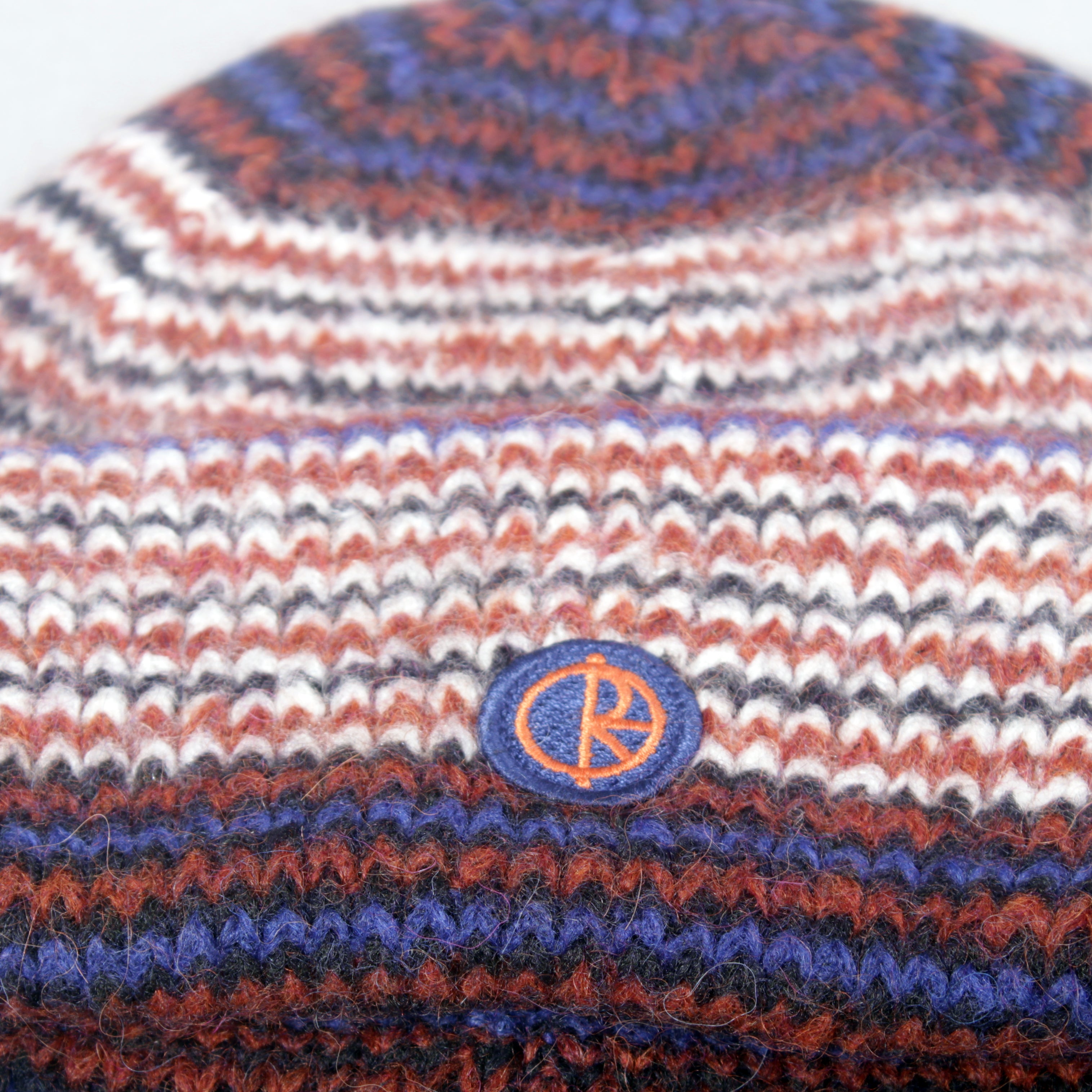 Polar Skate Co George Beanie  - Blue / Orange
