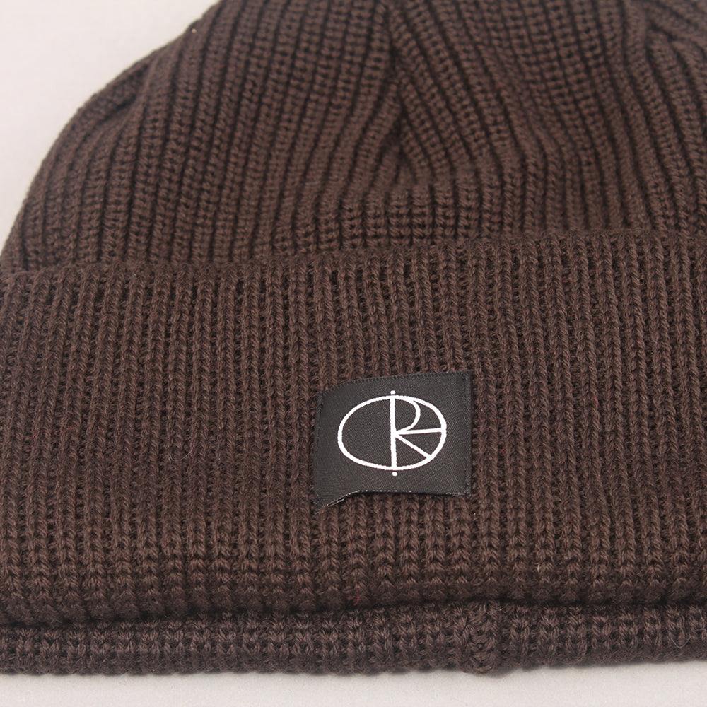 Polar Skate Co Double Fold Merino Beanie  - Brown