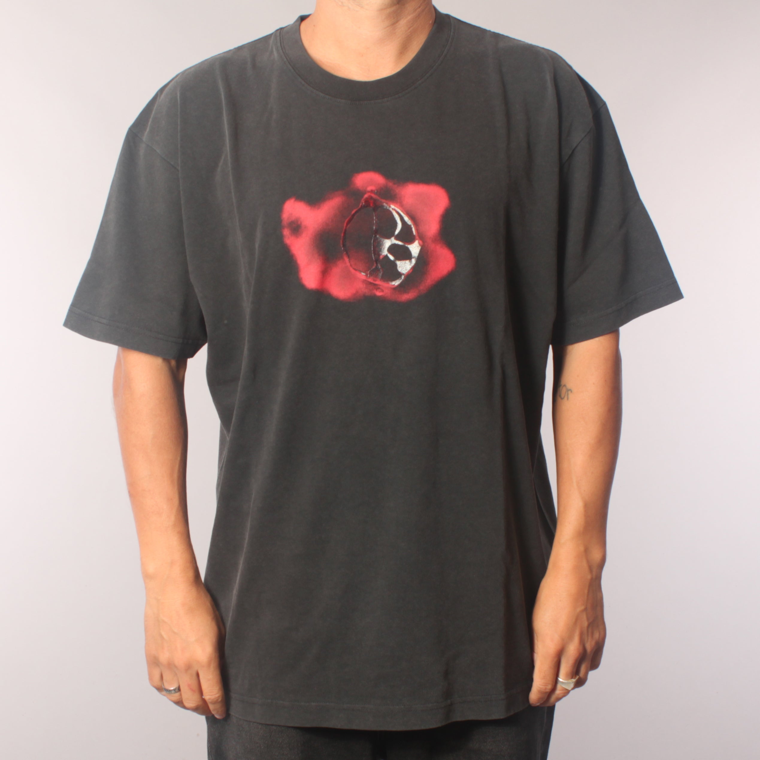 Polar Skate Co Metal Logo T-shirt - Silver Black