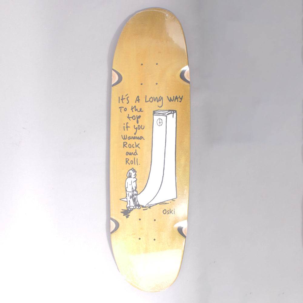 Polar Skate Co Oski Rock N Roll Skateboard Deck (football Shape) - 8,75"