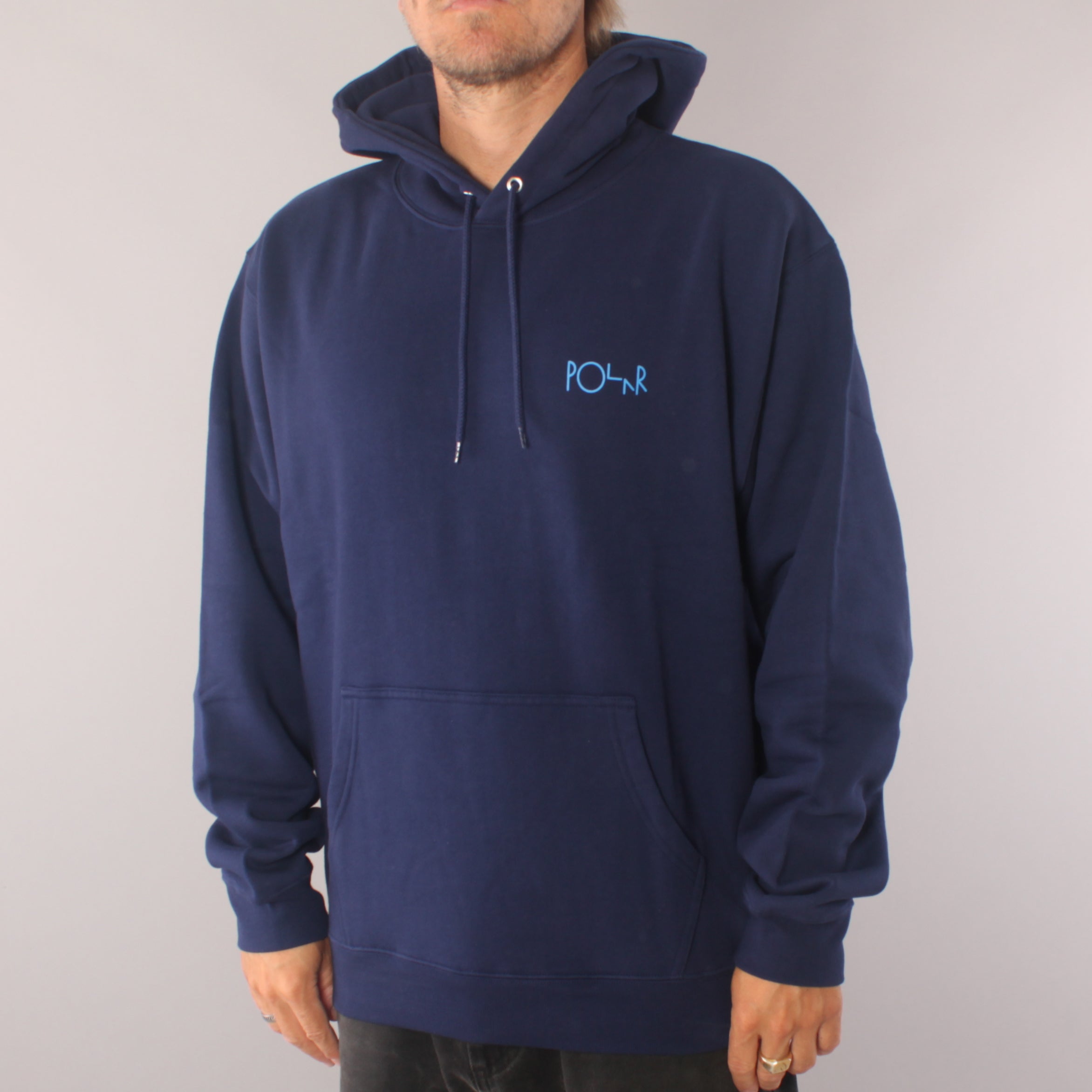 Polar Skate Co Stroke Logo Hoodie - Dark Blue