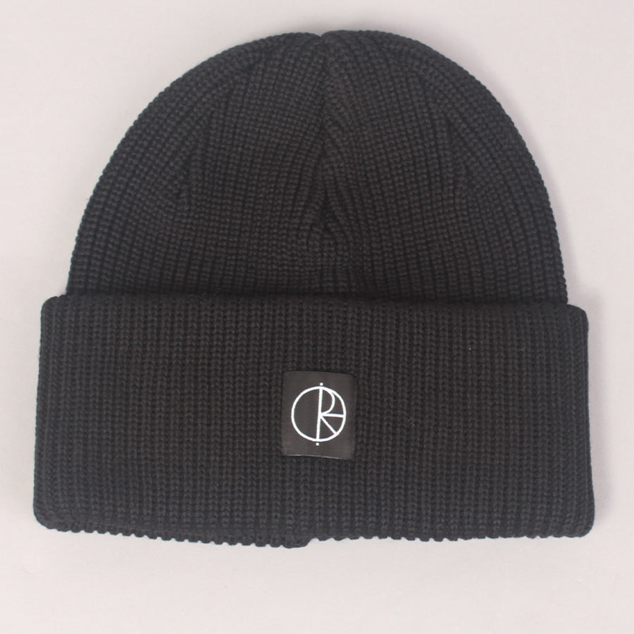 Polar Skate Co Double Fold Merino Beanie  - Black