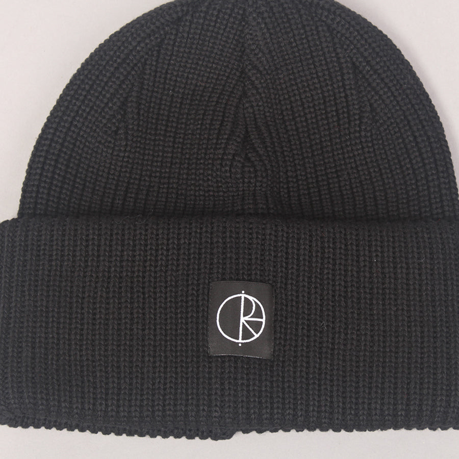 Polar Skate Co Double Fold Merino Beanie  - Black