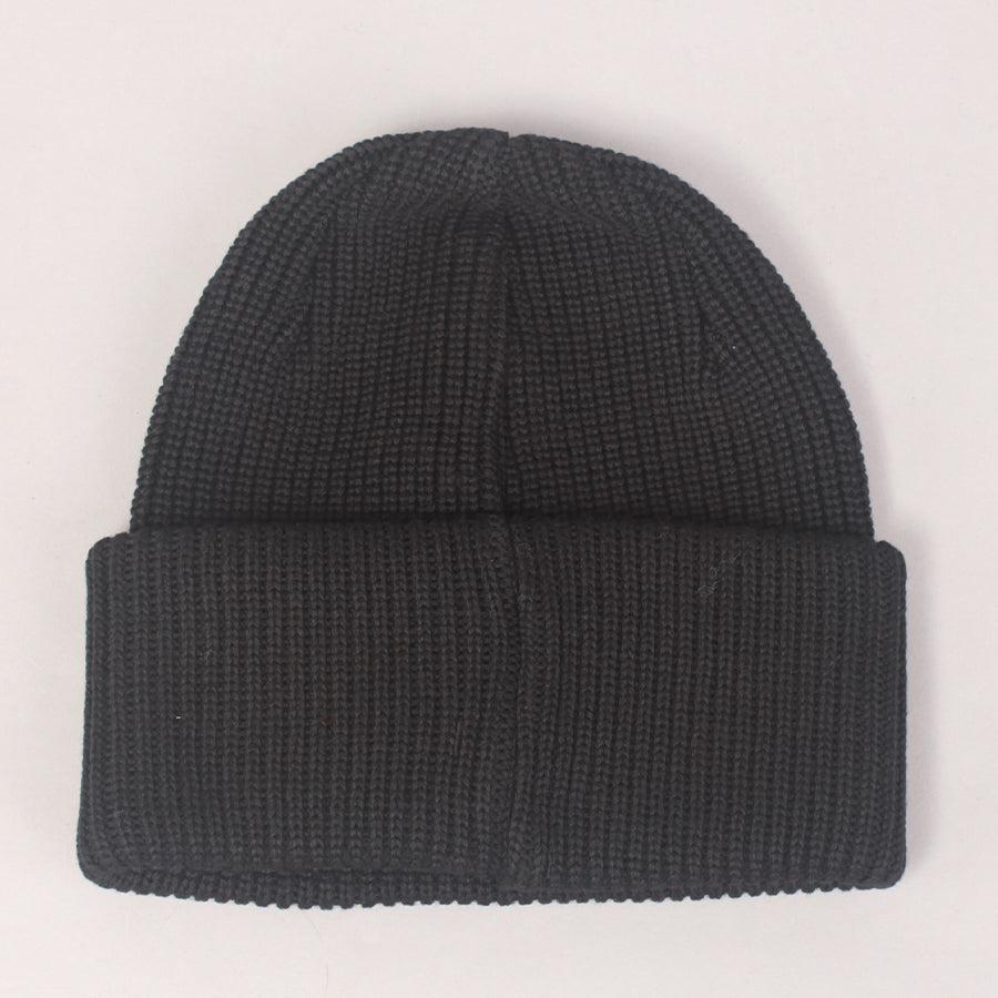 Polar Skate Co Double Fold Merino Beanie  - Black