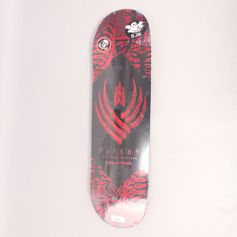 Powell Peralta Skeleton Flight Skateboard Deck Red Foil