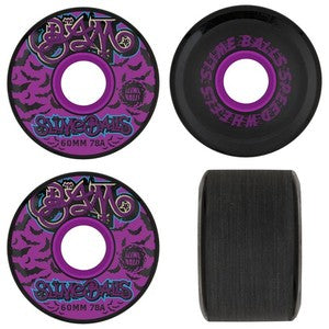 Slime Balls Bam Margera Guest OG Cruiser Black Wheels - 78A