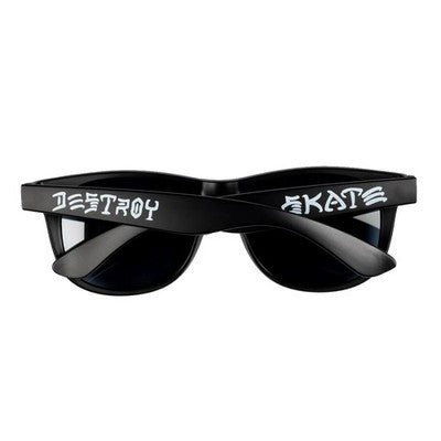 Thrasher Skate & Destroy Logo Sunglasses - Black/White