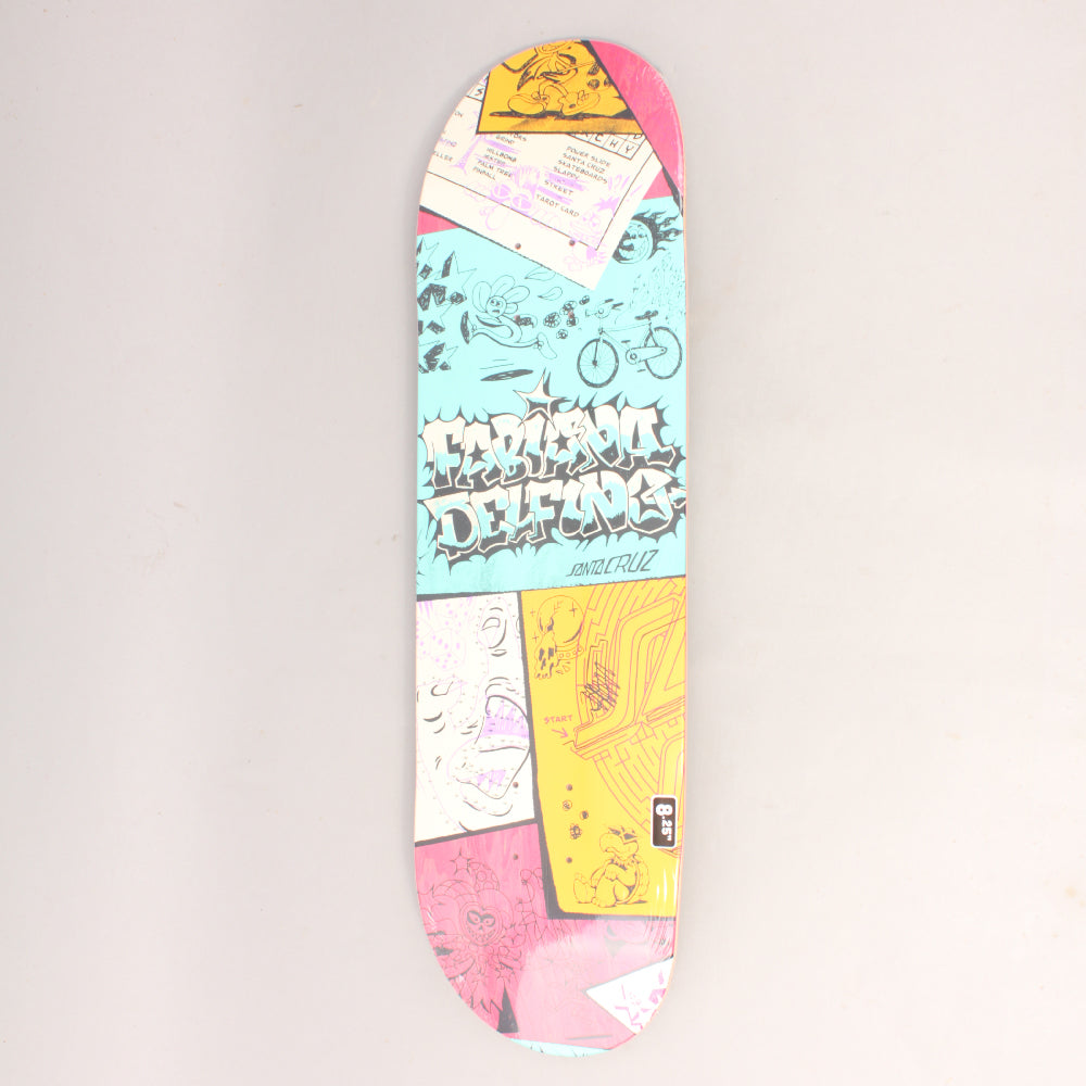 Santa Cruz Delfino Pro Scribble FeelBase Skateboard Deck