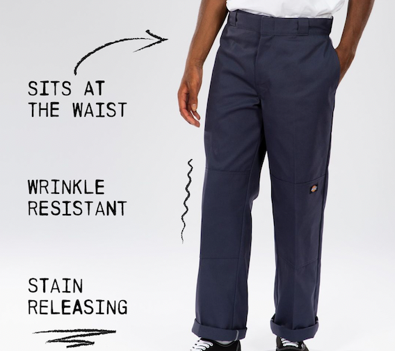 Dickies Double Knee Twill Work Pant Chino - Charcoal Grey