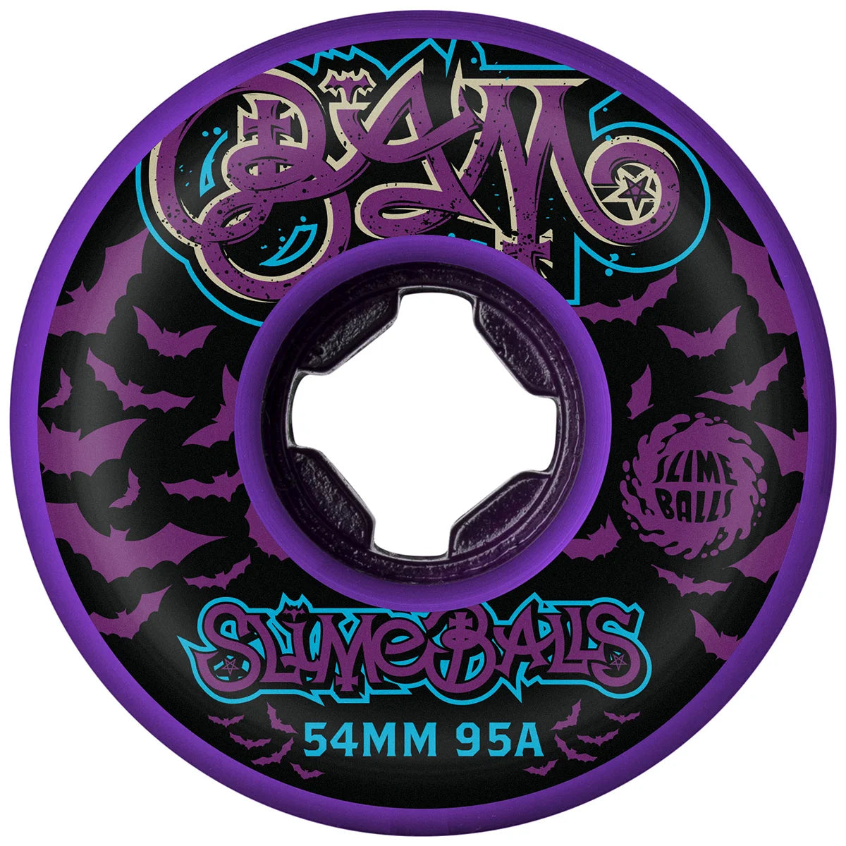 Slime Balls Bam Margera Guest Hardline Purple Wheels - 95A