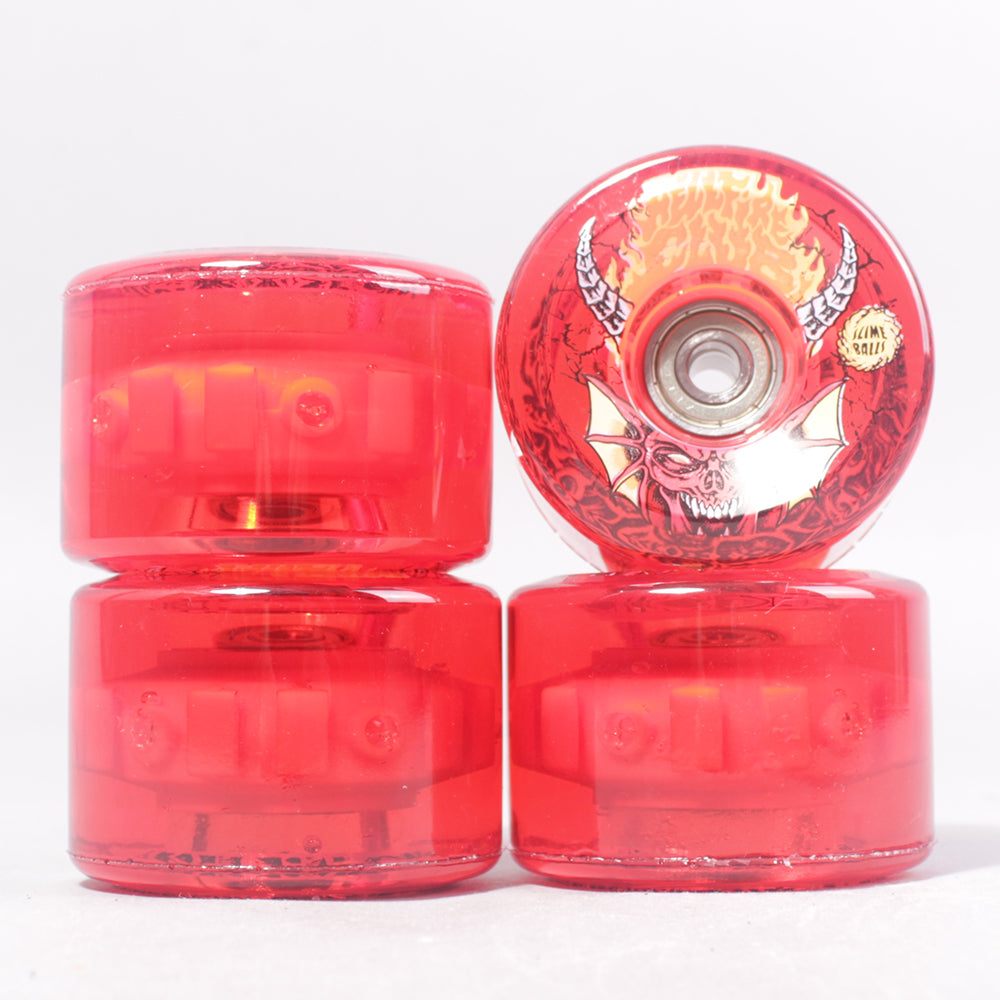 Santa Cruz x Stranger Things Slime Balls Hellfire Club Wheels -78A