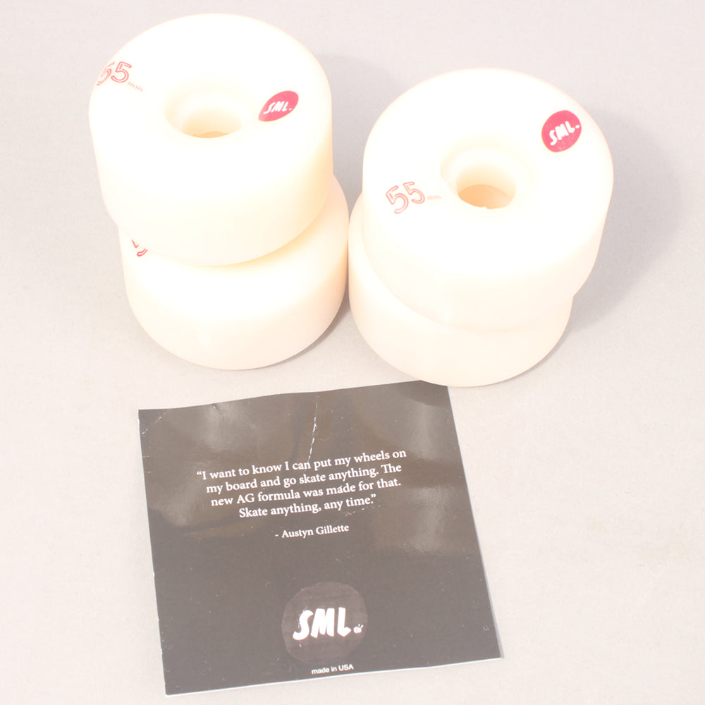 Sml Wheels Grocery Bag Skateboard Wheels - 99A White/Red