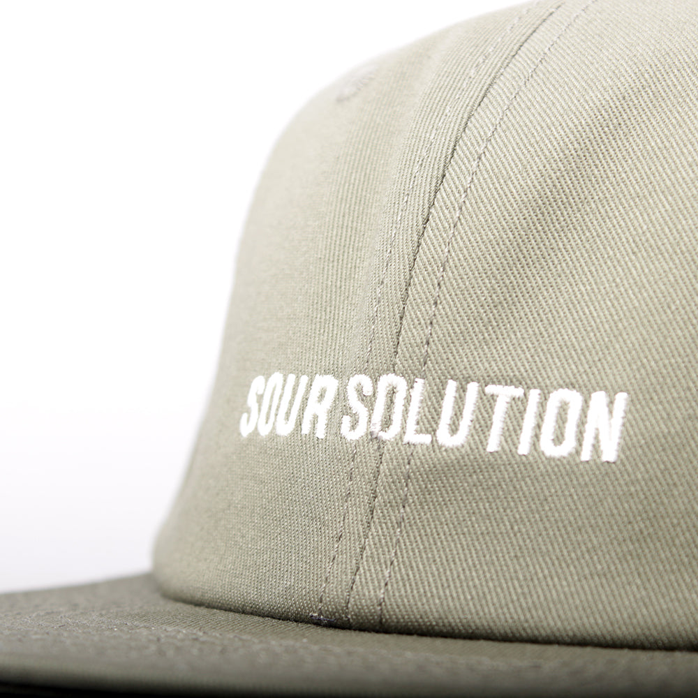 Sour Soloution Logo Snapback Cap - Olive