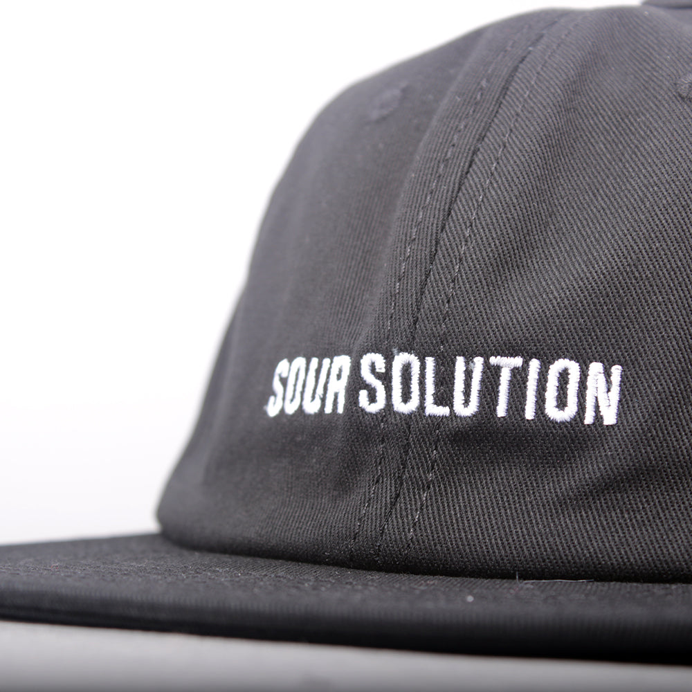 Sour Soloution Logo Snapback Cap - Black