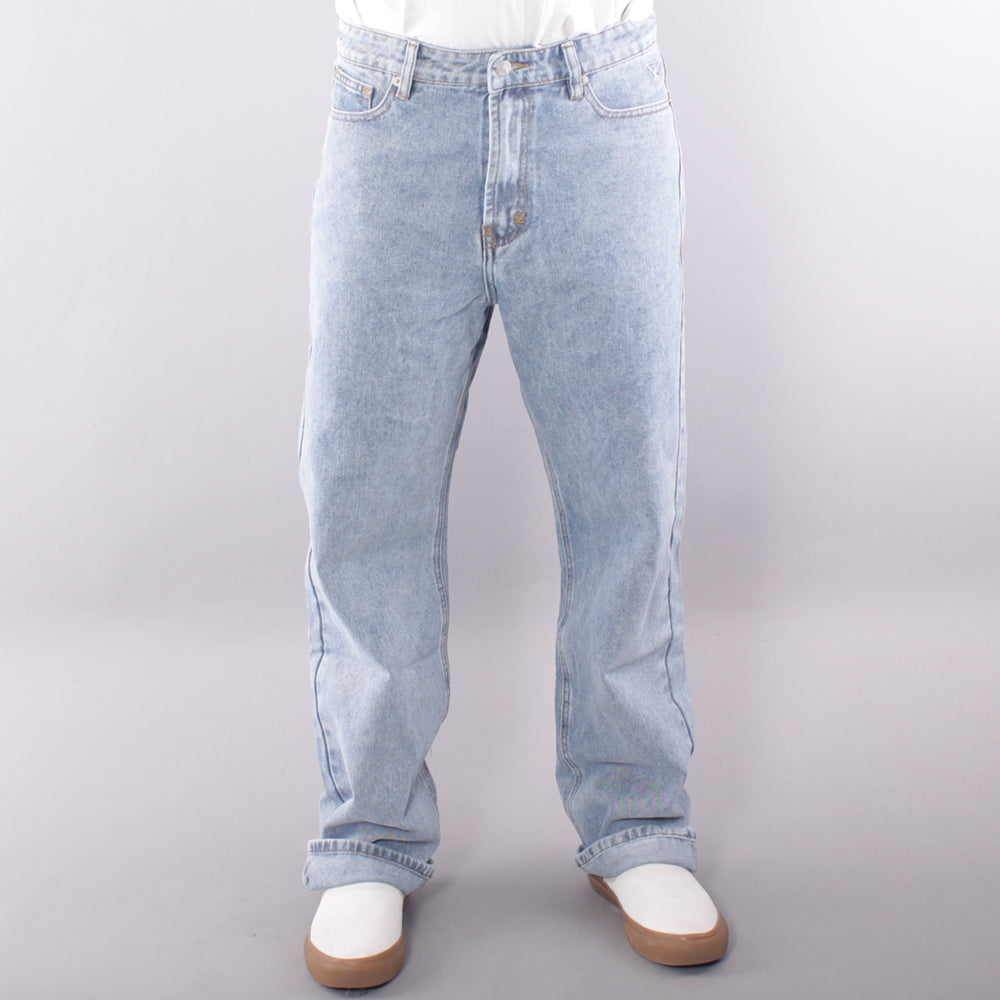 Sour Soloution Relaxed Baggy Jeans - Light Blue