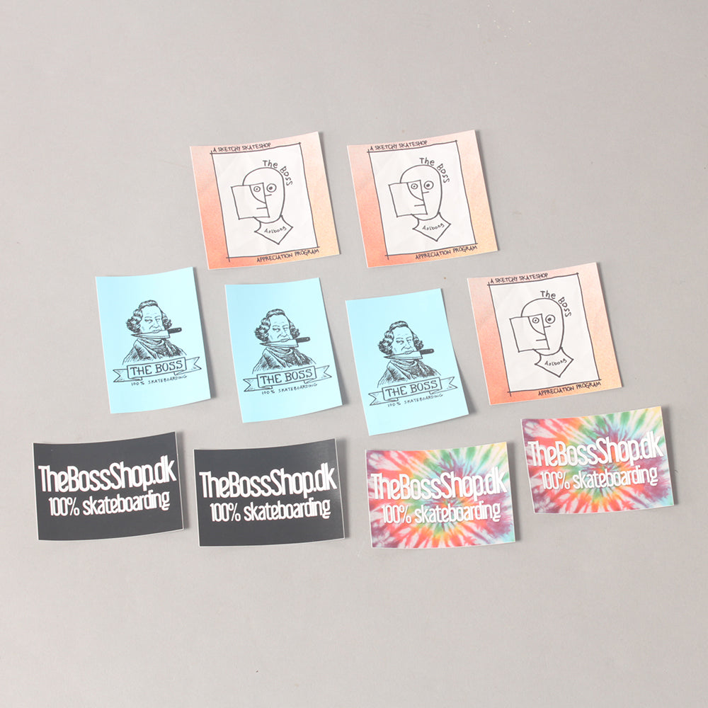 The Boss Sticker 10 Pack - Assorteret