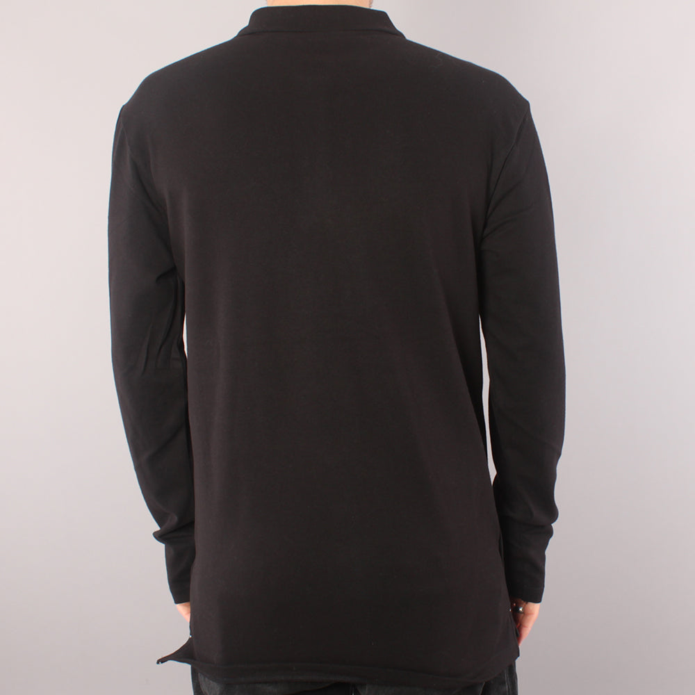The Boss Mini Logo Polo LS T-shirt - Black