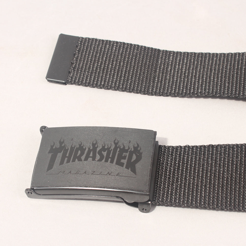 Thrasher Flame Web Belt - Black