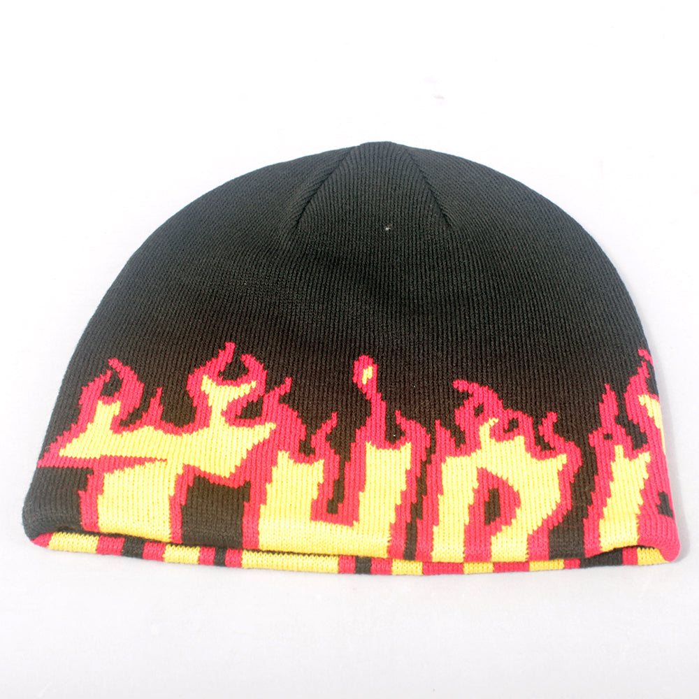 Thrasher Flame Skully Beanie - Black