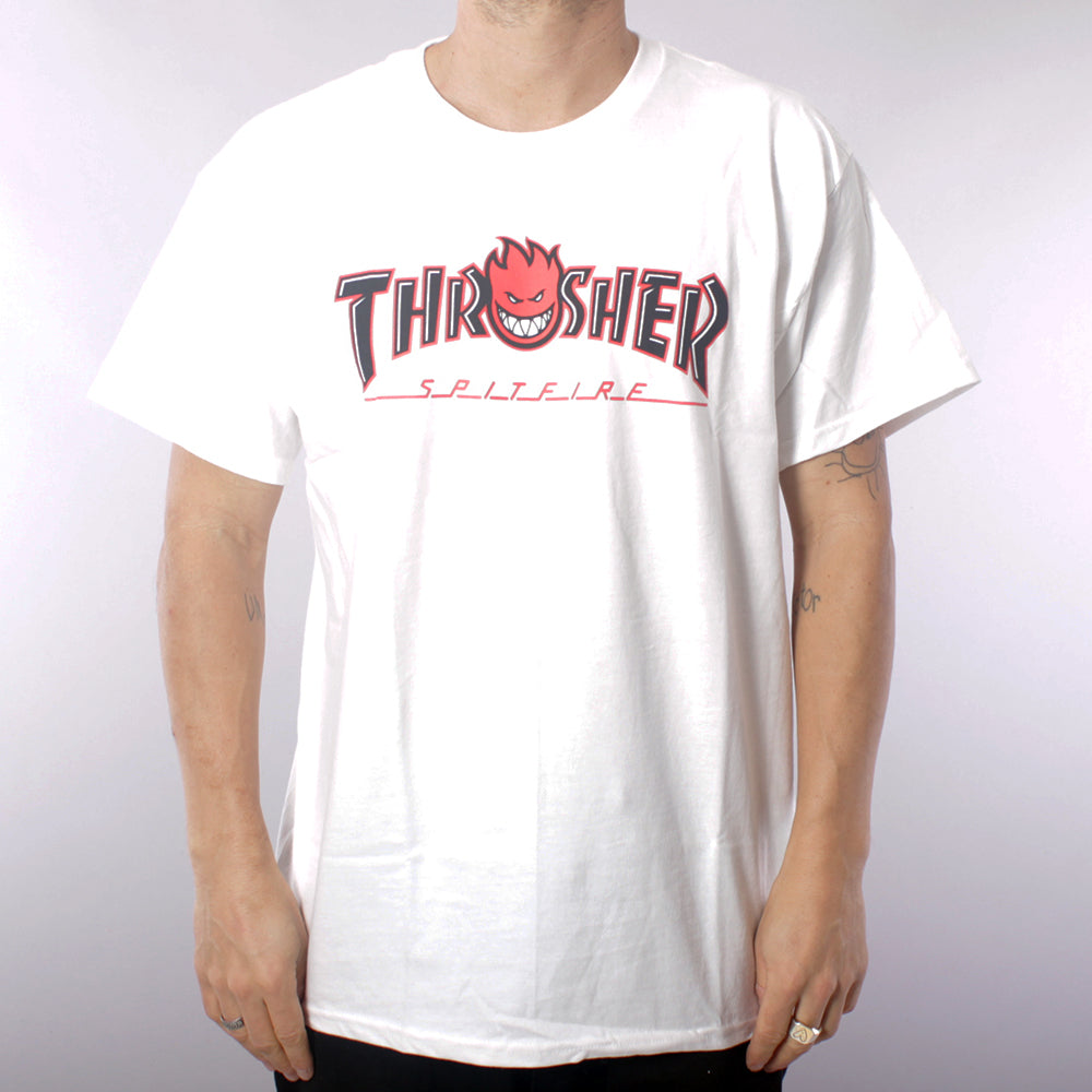 Thrasher x Spitfire Bighead Outline T-shirt - White