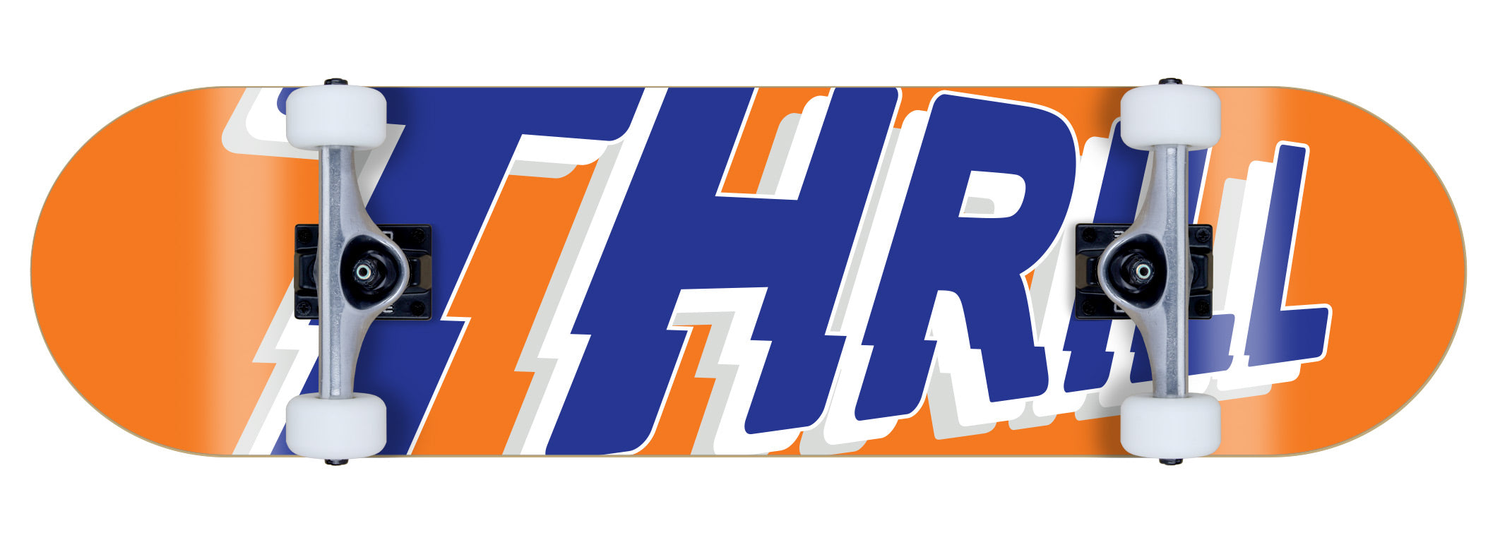 Thrill Logo Complete Skateboard - Orange